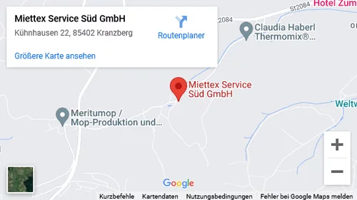 Google Maps Karte - Miettex Service Süd GmbH in Kranzberg